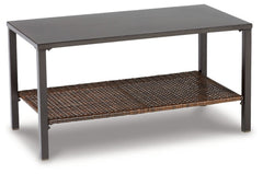 Zariyah Outdoor Love/Chairs/Table Set (Set of 4) - furniture place usa