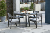 Eden Town Outdoor Dining Table and 4 Chairs - furniture place usa