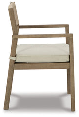 Aria Plains Arm Chair with Cushion (Set of 2) - furniture place usa