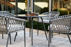 Palm Bliss Outdoor Dining Table and 4 Chairs - furniture place usa