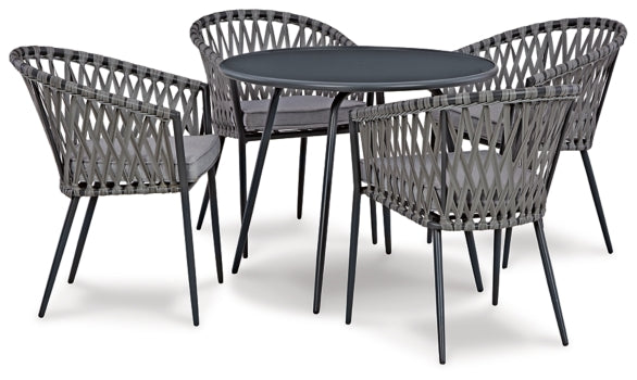 Palm Bliss Outdoor Dining Table and 4 Chairs - furniture place usa