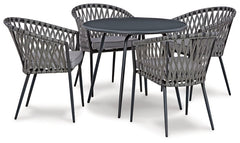 Palm Bliss Outdoor Dining Table and 4 Chairs - furniture place usa