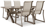 Beach Front Outdoor Dining Table and 4 Chairs - PKG015464 - furniture place usa
