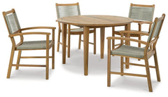 Janiyah Outdoor Dining Table and 4 Chairs - PKG013835 - furniture place usa