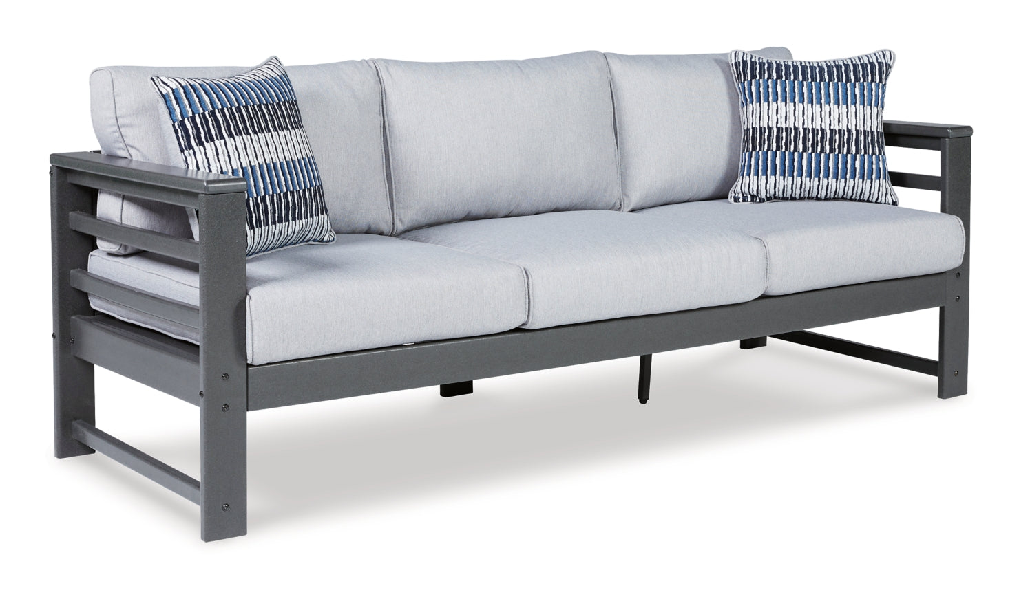 Amora Outdoor Sofa, Loveseat and 2 Lounge Chairs with End Table - furniture place usa