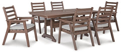 Emmeline Outdoor Dining Table and 6 Chairs - furniture place usa