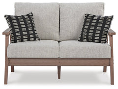 Emmeline Outdoor Loveseat with Coffee Table - furniture place usa