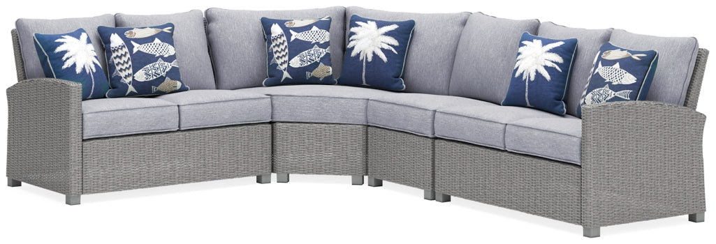 Naples Beach 4-Piece Outdoor Sectional - furniture place usa