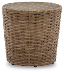 Sandy Bloom Outdoor End Table - furniture place usa