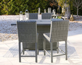 Palazzo Outdoor Bar Table and 4 Barstools - furniture place usa
