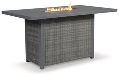Palazzo Outdoor Fire Pit Table and 4 Chairs - furniture place usa