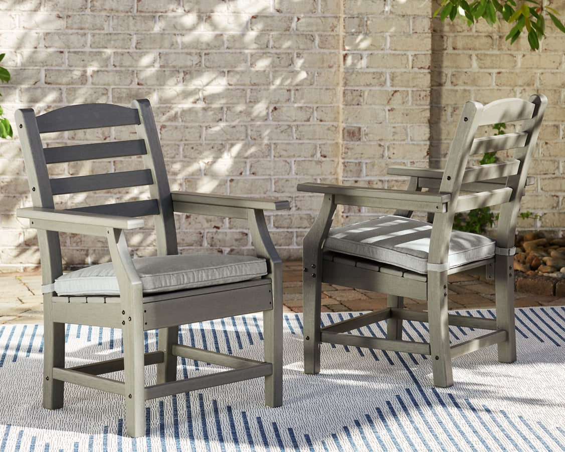 Visola Arm Chair with Cushion (Set of 2) - furniture place usa