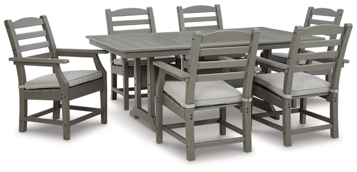 Visola Outdoor Dining Table and 6 Chairs - furniture place usa