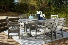 Visola Outdoor Dining Table with 6 Chairs - furniture place usa
