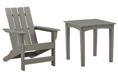 Visola Outdoor Adirondack Chair and End Table - furniture place usa