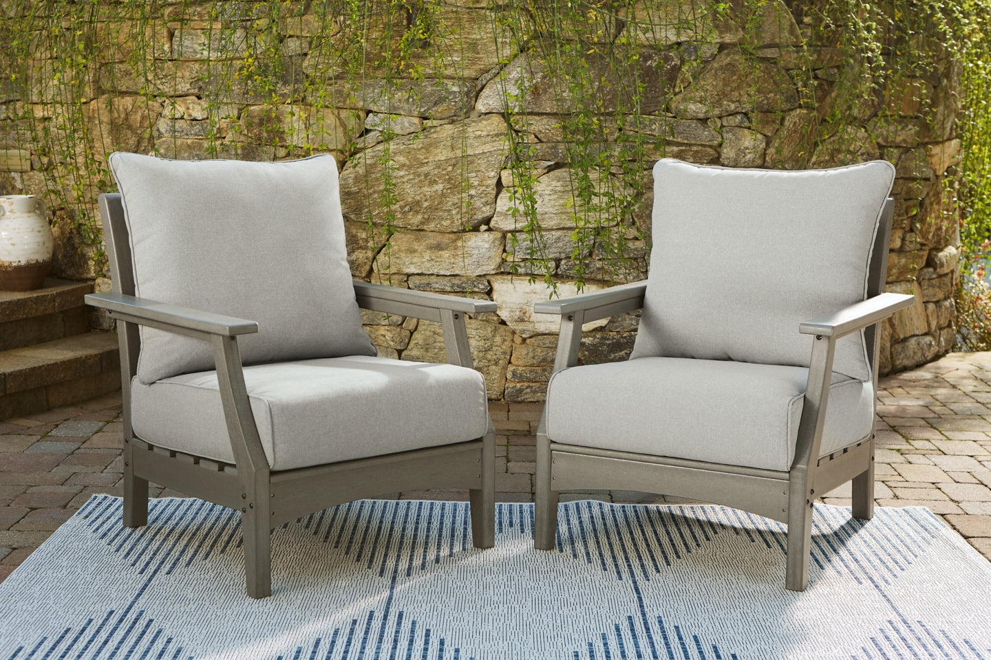 Visola Lounge Chair with Cushion (Set of 2) - furniture place usa