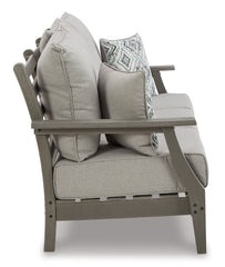 Visola Outdoor Sofa, 2 Lounge Chairs and Coffee Table - furniture place usa