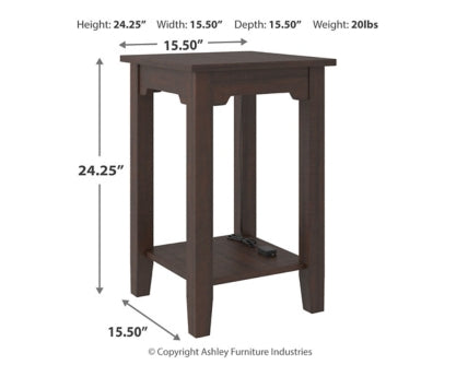 Camiburg Chairside End Table - furniture place usa