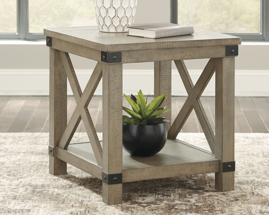 Aldwin Coffee Table with 2 End Tables - furniture place usa