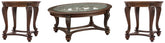 Norcastle Coffee Table and 2 End Tables - furniture place usa