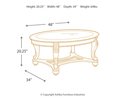 Norcastle Coffee Table and 2 End Tables - furniture place usa