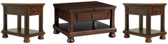 Porter Coffee Table with 2 End Tables - furniture place usa