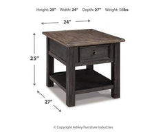 Tyler Creek Coffee Table and 2 End Tables - furniture place usa