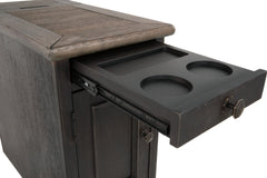 Tyler Creek Chairside End Table with USB Ports & Outlets - furniture place usa