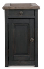 Tyler Creek Chairside End Table with USB Ports & Outlets - furniture place usa