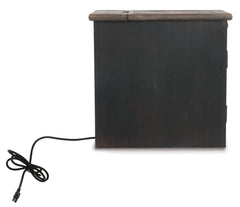 Tyler Creek Chairside End Table with USB Ports & Outlets - furniture place usa