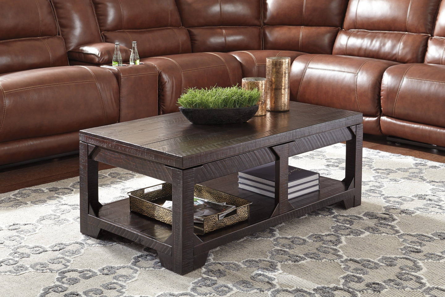 Rogness Coffee Table with 2 End Tables - PKG008587 - furniture place usa