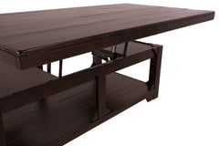 Rogness Coffee Table with Lift Top - furniture place usa