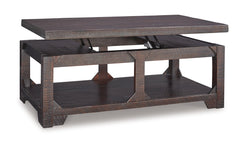 Rogness Coffee Table with Lift Top - furniture place usa