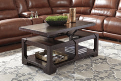 Rogness Coffee Table with Lift Top - furniture place usa
