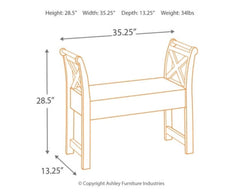 Abbonto Accent Bench - furniture place usa