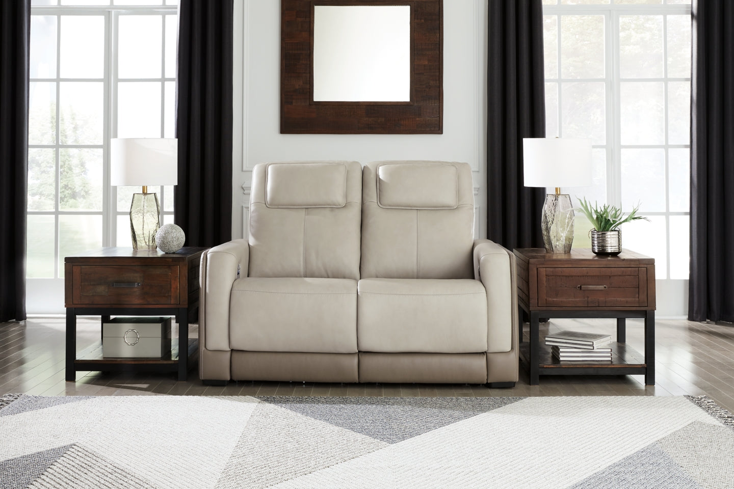 Battleville Power Reclining Loveseat - furniture place usa
