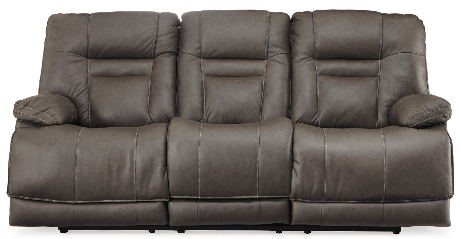 Wurstrow Power Reclining Sofa and Loveseat - furniture place usa