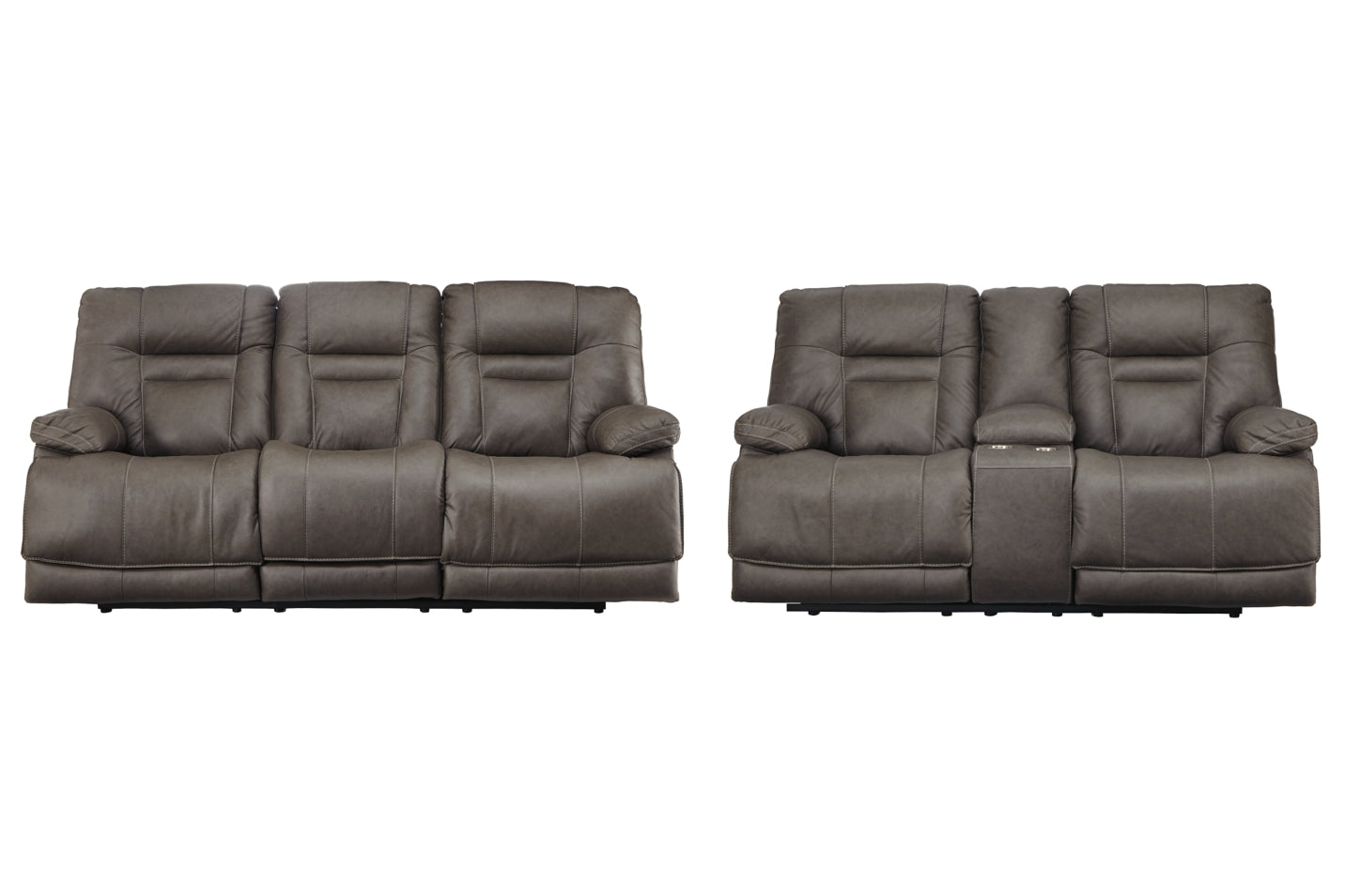 Wurstrow Power Reclining Sofa and Loveseat - furniture place usa