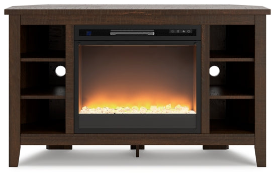 Camiburg Corner TV Stand with Electric Fireplace - W283W5 - furniture place usa