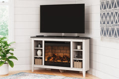 Dorrinson Corner TV Stand with Electric Fireplace - W287W6 - furniture place usa