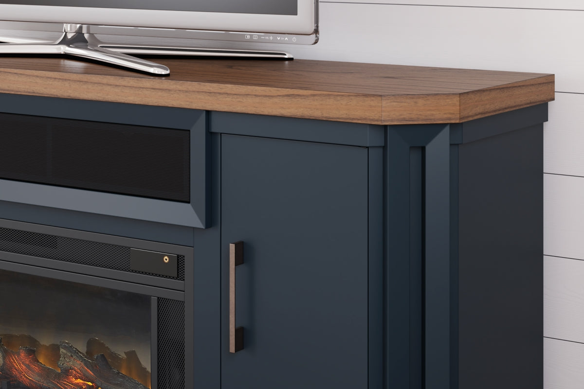 Landocken 83" TV Stand with Electric Fireplace - furniture place usa