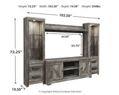 Wynnlow 4-Piece Entertainment Center - furniture place usa