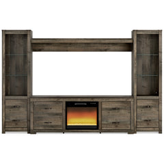 Trinell 4-Piece Entertainment Center with Electric Fireplace - furniture place usa