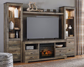 Trinell 4-Piece Entertainment Center with Electric Fireplace - W446W8 - furniture place usa