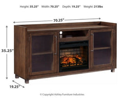 Starmore 70" TV Stand with Electric Fireplace - W633W5 - furniture place usa
