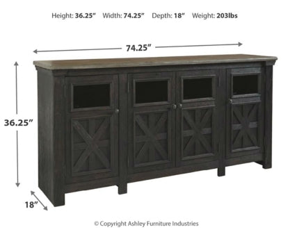 Tyler Creek 74" TV Stand - furniture place usa