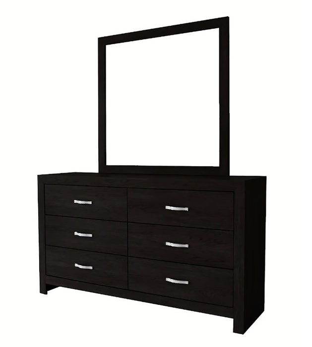 Jaylen 6 Drawer Dresser in Black