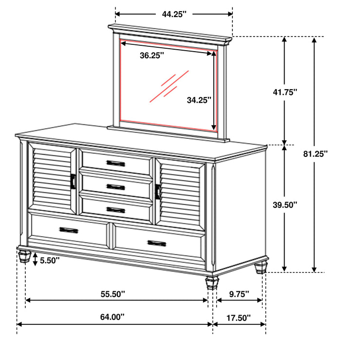 Franco Dresser with Mirror