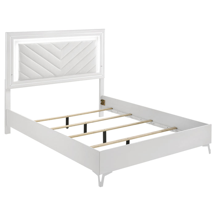 Cassia Panel Bed with LED Lighting