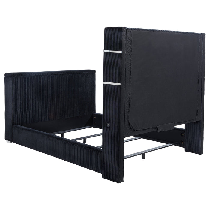 Tisdall Wingback TV Bed with Flame Visualizer